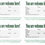 Free Printable Welcome Cards Download Example   Tduck.ca   Free Printable Welcome Cards