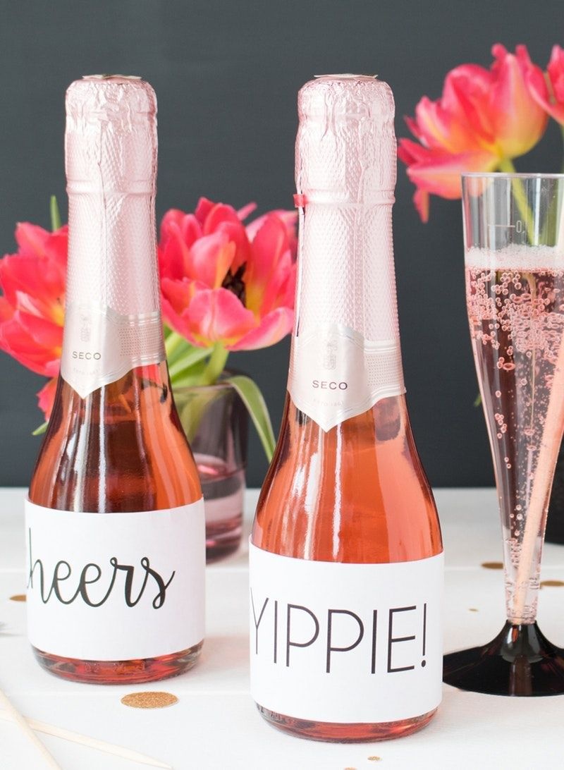 Free Printable Wine Bottle Labels 30Th Birthday Idea | Grandma - Free Printable Mini Champagne Bottle Labels