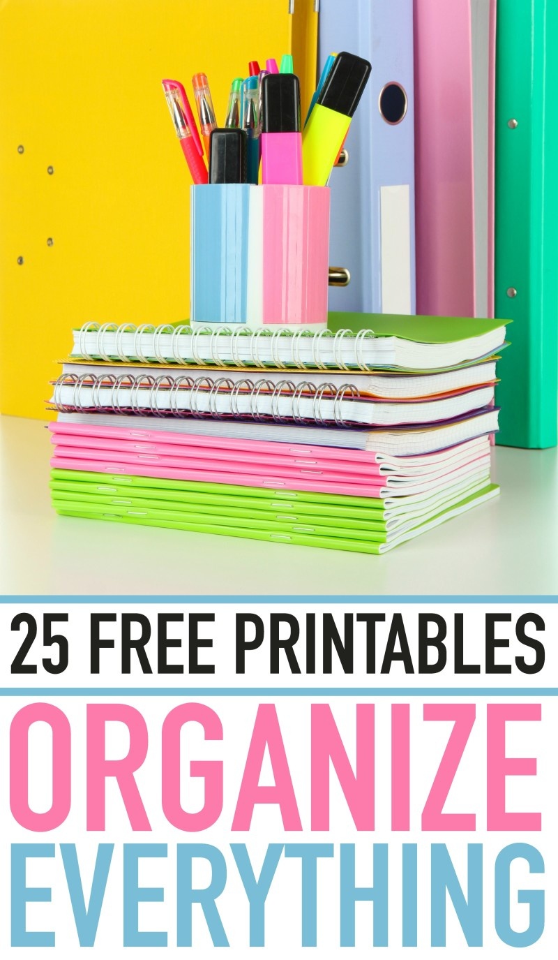 Free Printables Get Organized - Written Reality - Free Printable Forms For Organizing