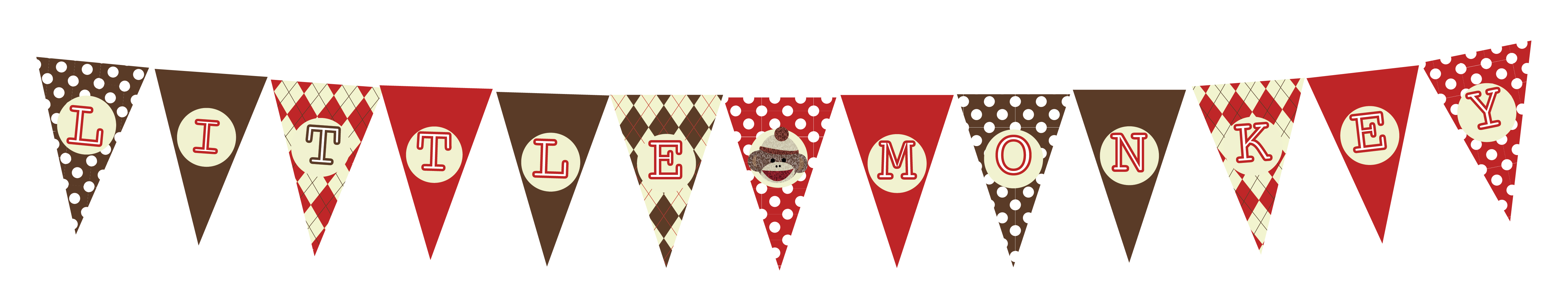 Free Sock Monkey Printable Decorations For Baby Shower Or Birthday - Free Printable Sock Monkey Pictures