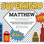 Free Superhero Birthday Invitations Templates   Free Printable Superhero Certificates