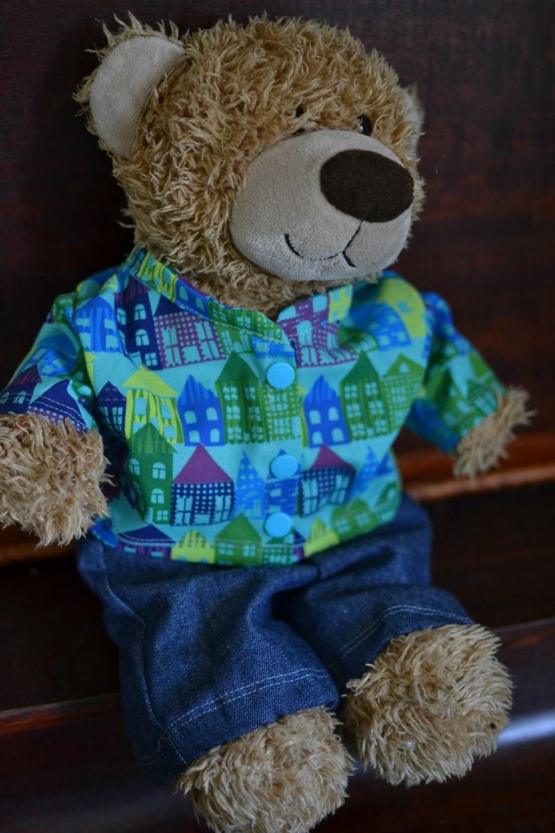 Free Teddy Bear Jacket Pattern For 16In. Bears | Sewing Tutorials - Free Printable Teddy Bear Clothes Patterns