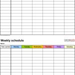 Free Weekly Schedule Templates For Word   18 Templates   Free Printable Weekly Work Schedule