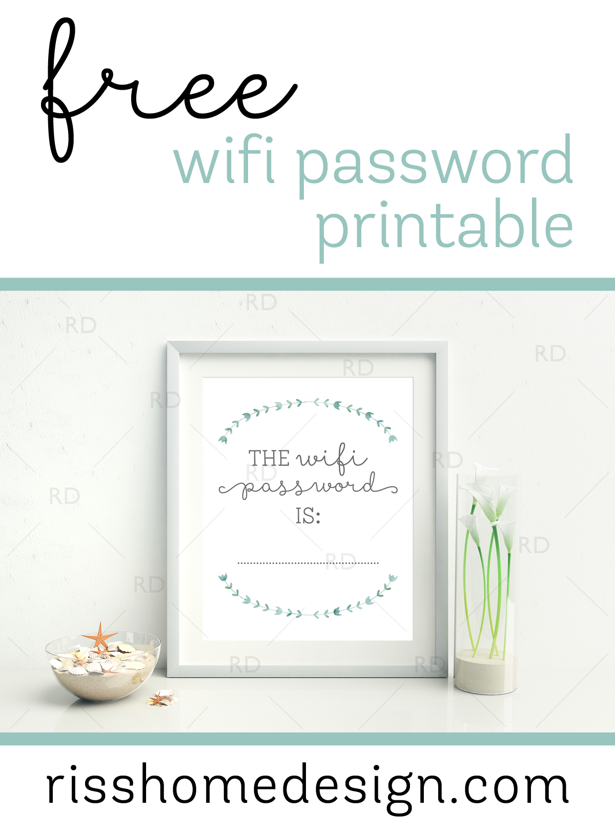 Free Wifi Password Printable For Your Home! Awesome To Display In A - Free Printable Bedroom Door Signs