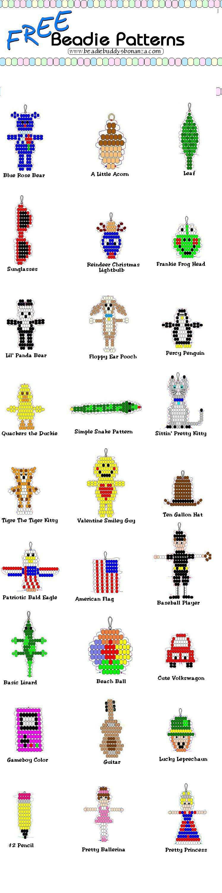 Pony Bead Patterns Free Printable Printable Blank World