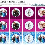 Frozen: Free Printable Toppers.   Oh My Fiesta! In English   Frozen Cupcake Toppers Free Printable