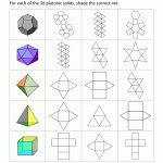 Geometry Nets Worksheets Find The Nets 3 | Makers | Geometry, Solid   Free Printable Geometry Worksheets For Middle School