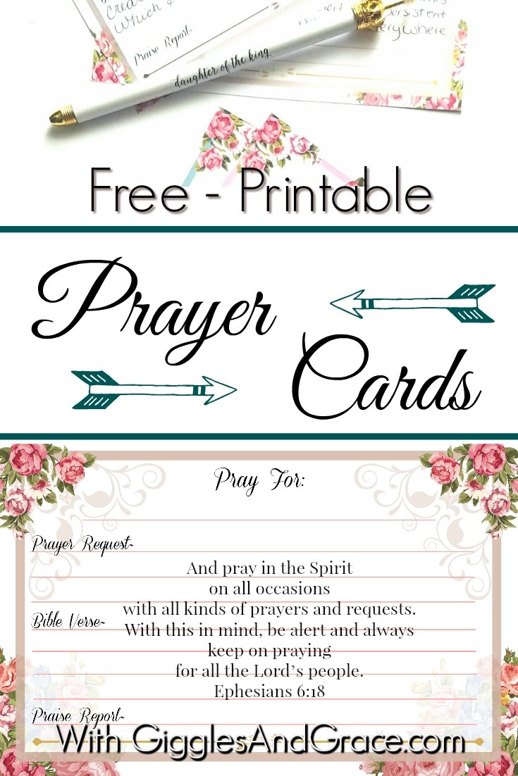 Get Your Free Printable Prayer Cards - With Giggles &amp;amp; Grace - Free Printable Cards For All Occasions