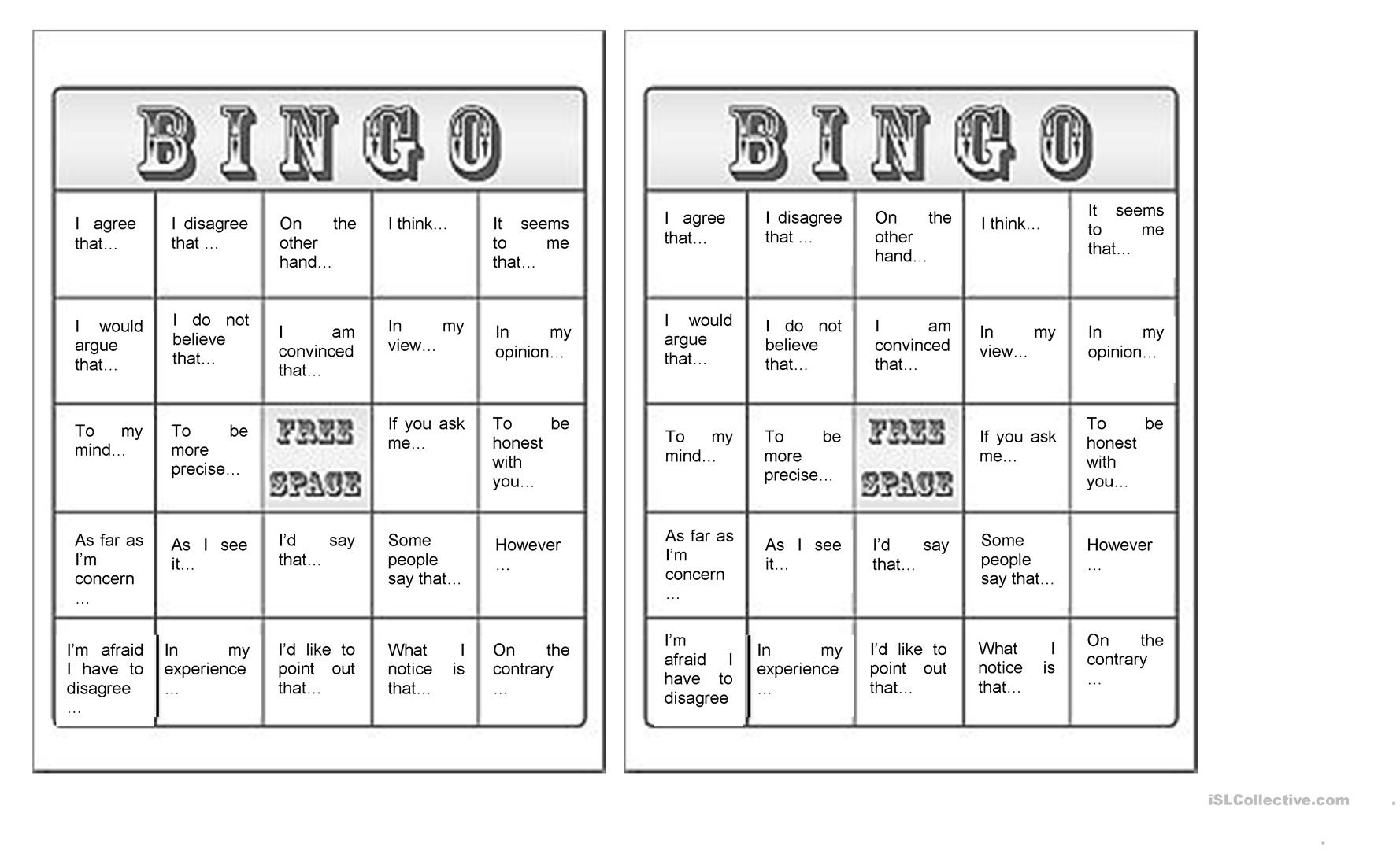 Givin Arguments Bingo Worksheet - Free Esl Printable Worksheets Made - Free Printable Parts Of Speech Bingo