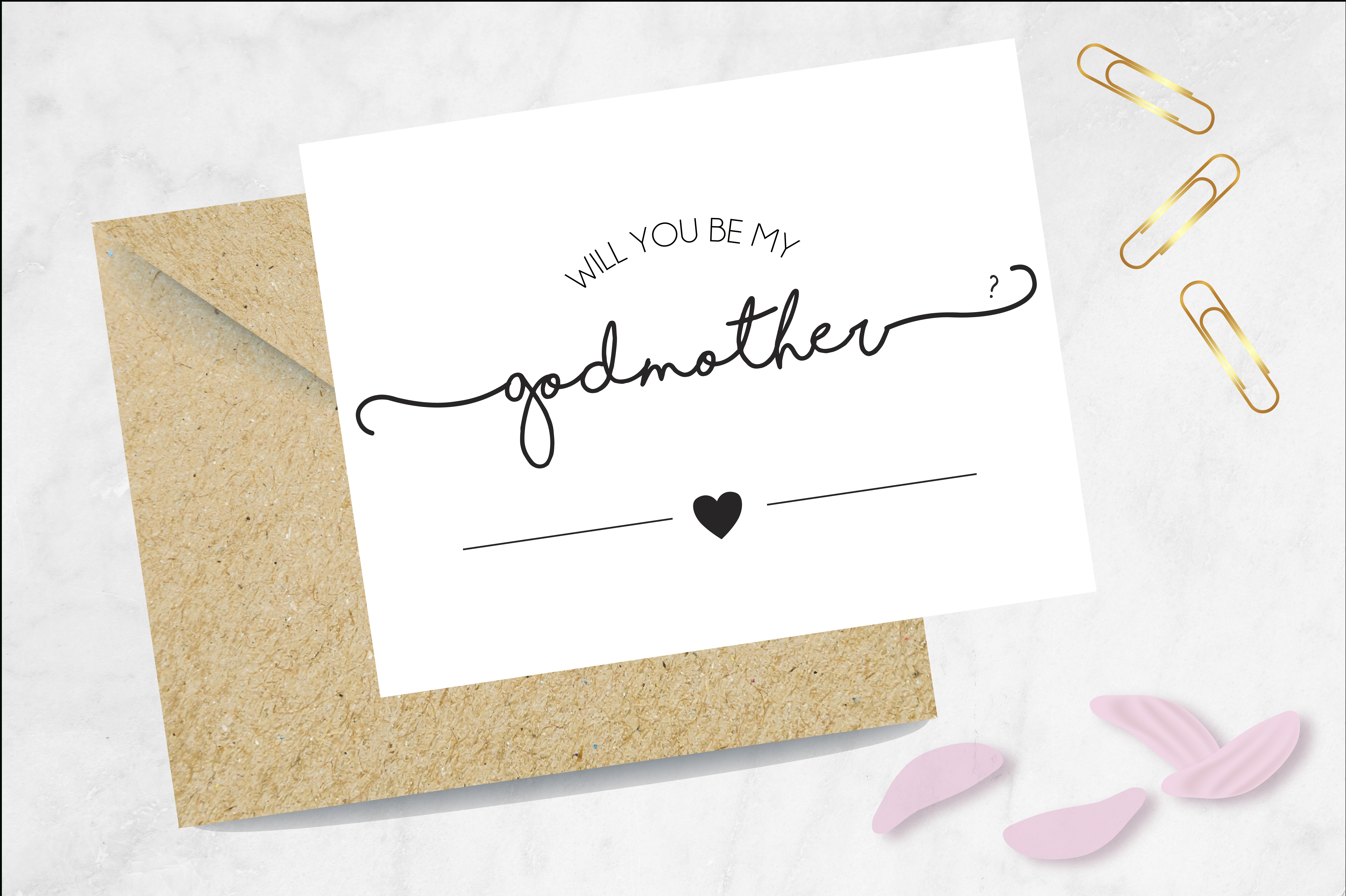 Will You Be My Godmother Printable Card Free Free Printable