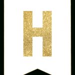 Gold Free Printable Banner Letters | Printables | Free Printable   Free Happy Birthday Printable Letters