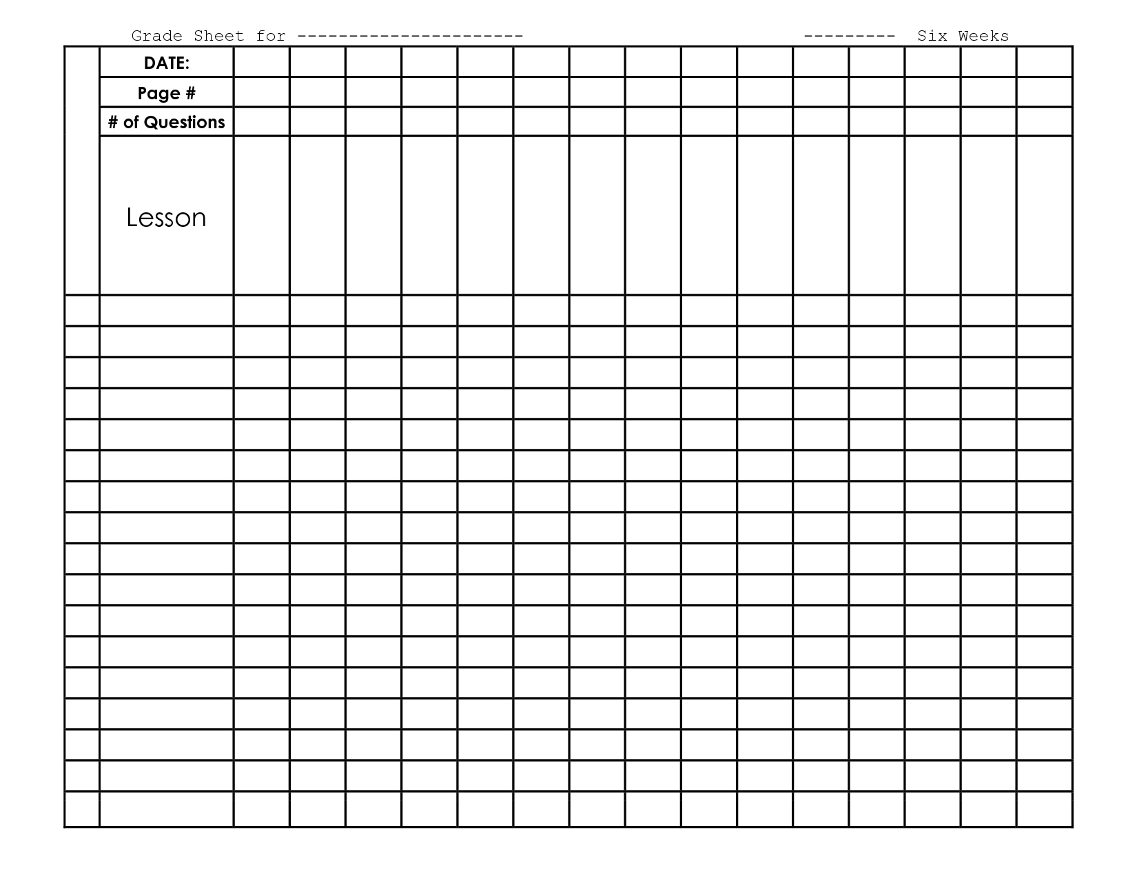 Grade Spreadsheet New Free Printable Grade Sheet Hauck Mansion - Free Printable Spreadsheet