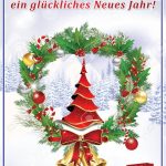 Greeting Card For The New Year With Text In German Language:.. Stock   Free Printable German Christmas Cards