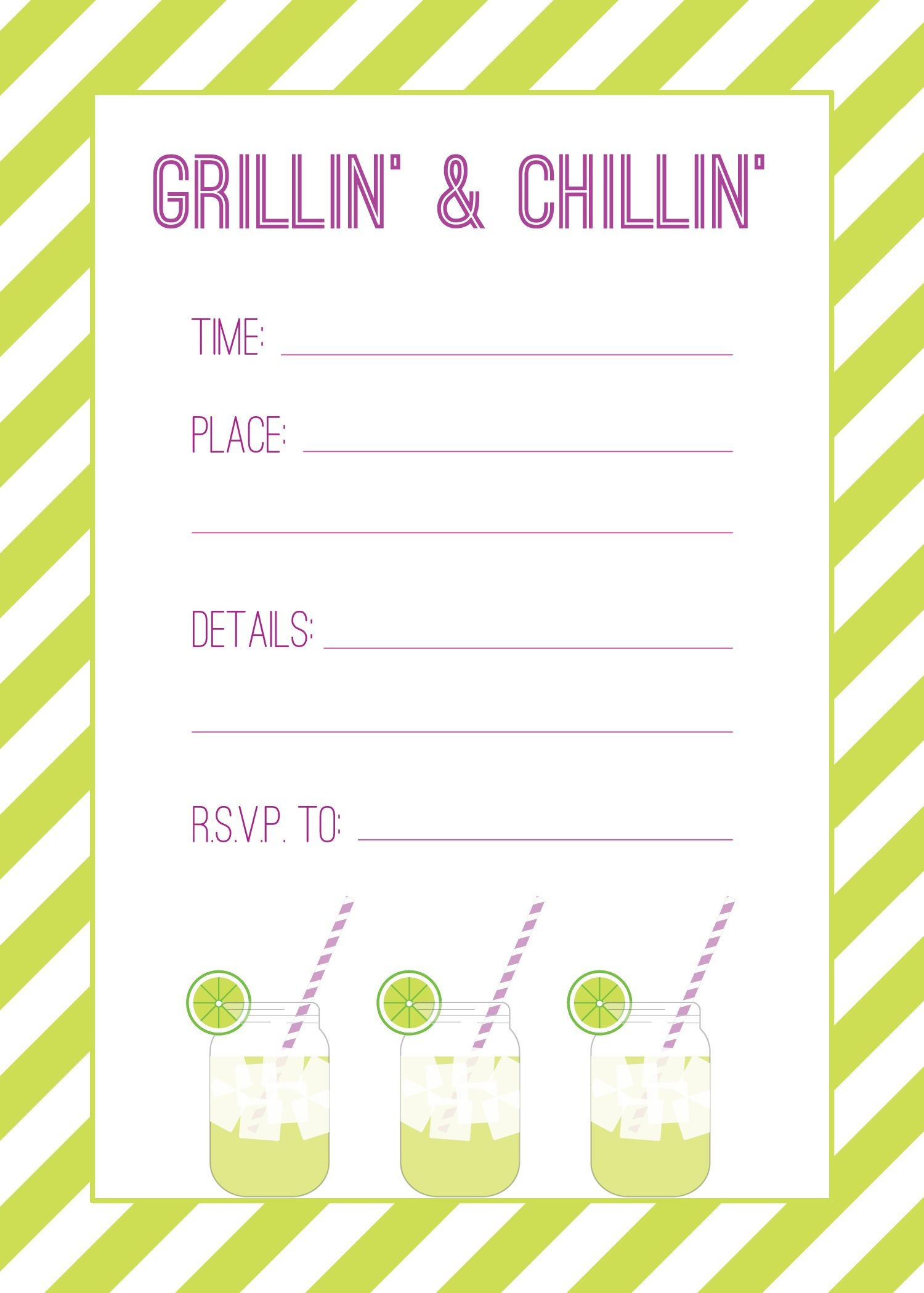 Free Printable Cookout Invitation Template Printable Templates