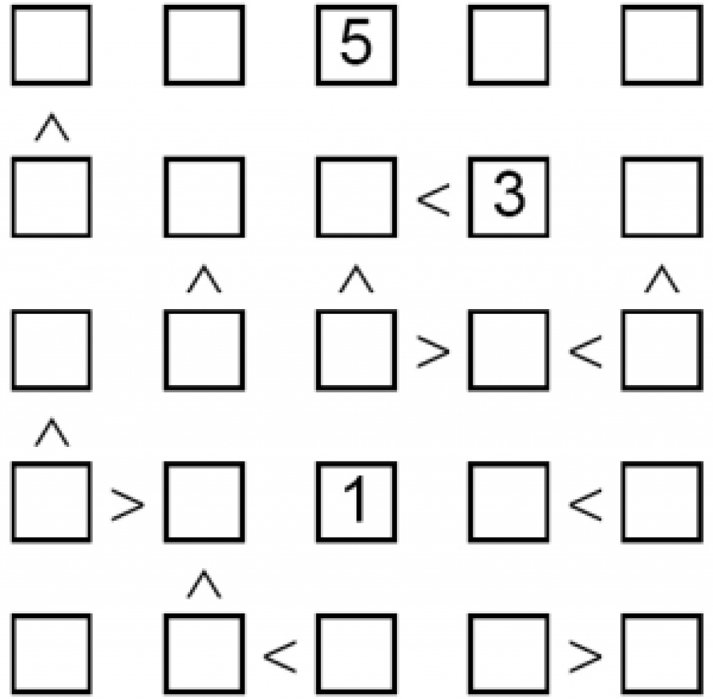 Guide To Solving Futoshiki Intended For Free Printable Futoshiki - Free Printable Futoshiki Puzzles