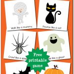 Halloween Gross Motor Movement Game {Free Printable} | Halloween And   Roll A Monster Free Printable