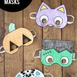 Halloween Masks To Print And Color   It's Always Autumn   Halloween Crafts For Kids Free Printable