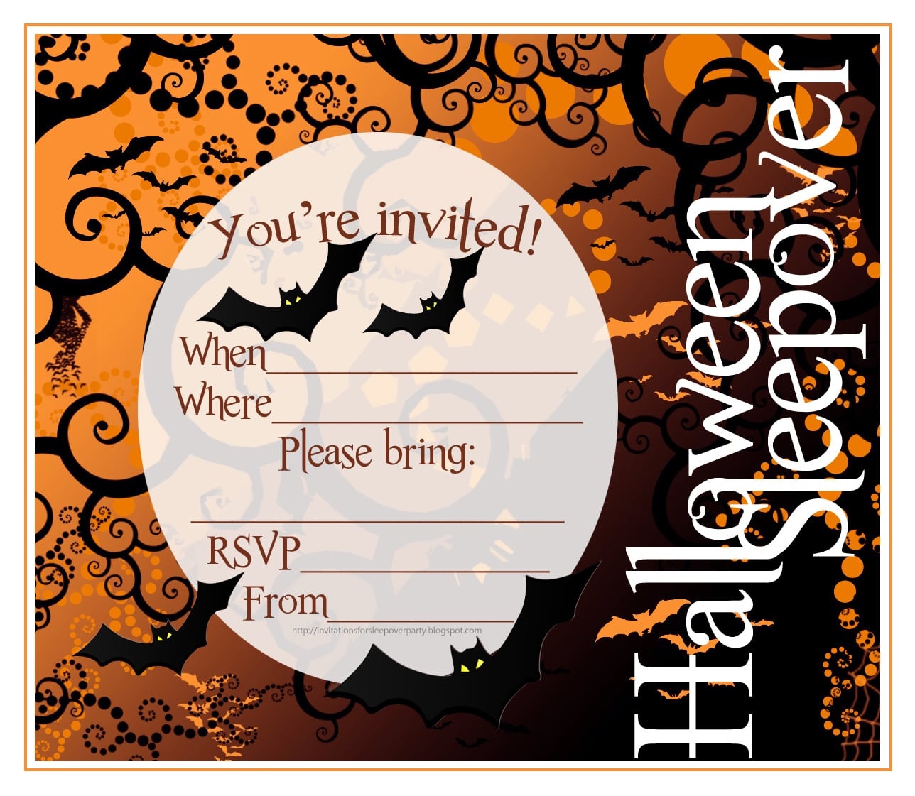 Halloween Party. Free Printable Halloween Invites. Printable - Free Printable Halloween Invitations For Adults