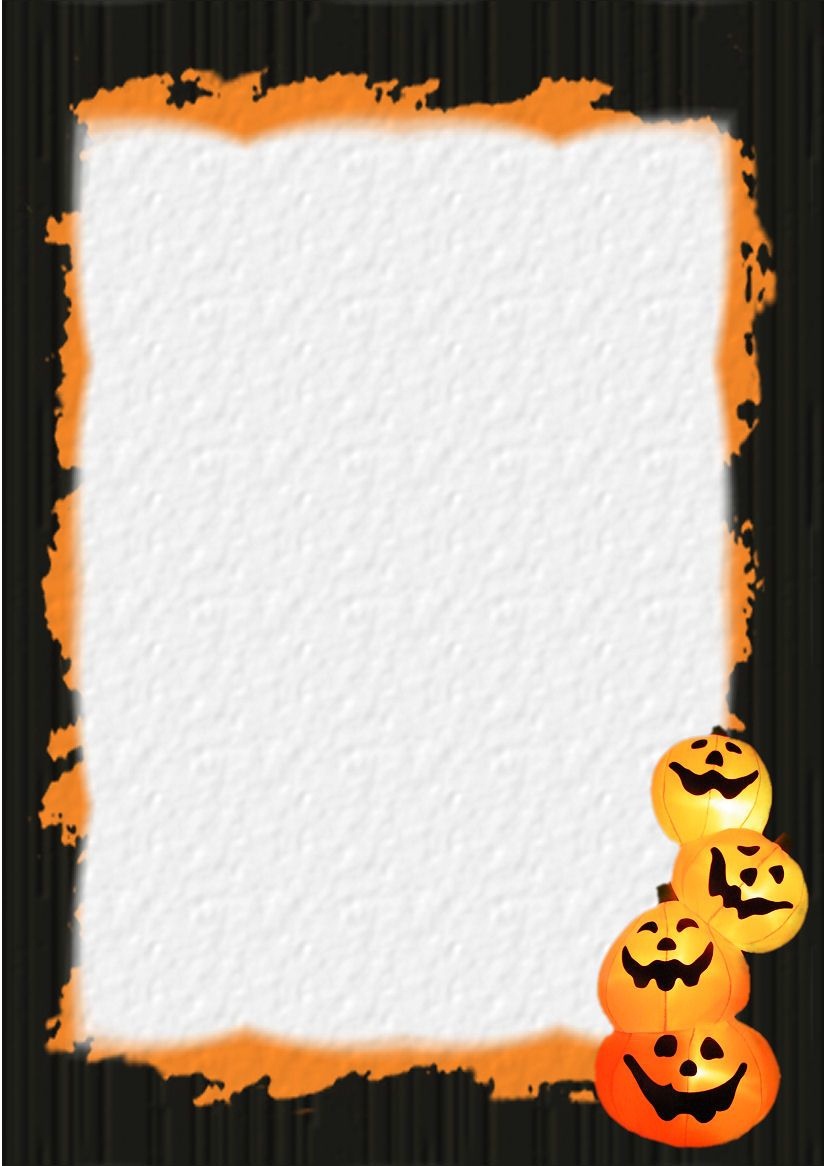 Halloween Stationery | Table Of Contents Or Index Of Stationery - Free Printable Halloween Stationery Borders