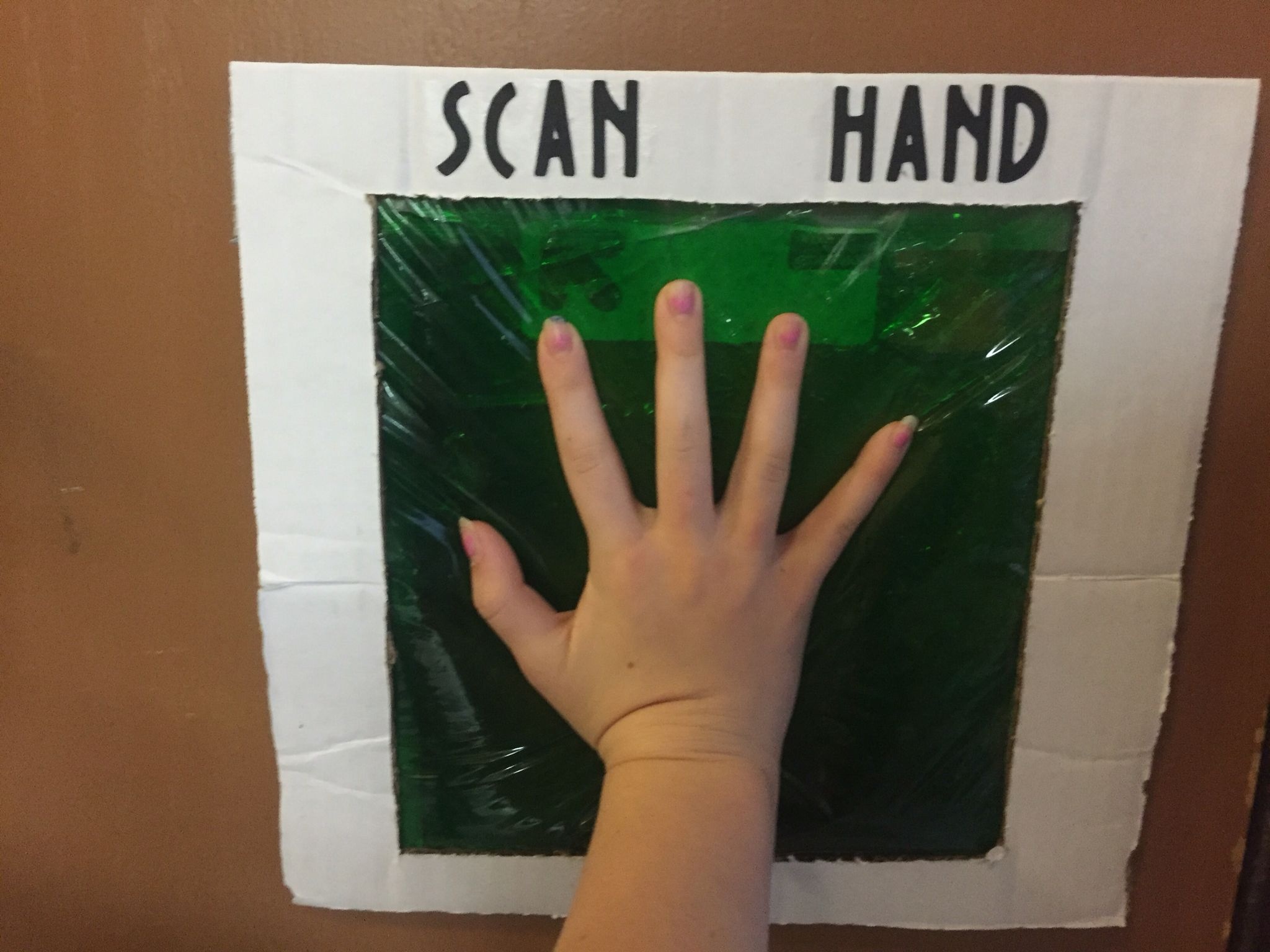 Hand Scanner For Mad Scientist Party - Dollar Store Hair Gel Mixed - Scan To Enter Sign Printable Free