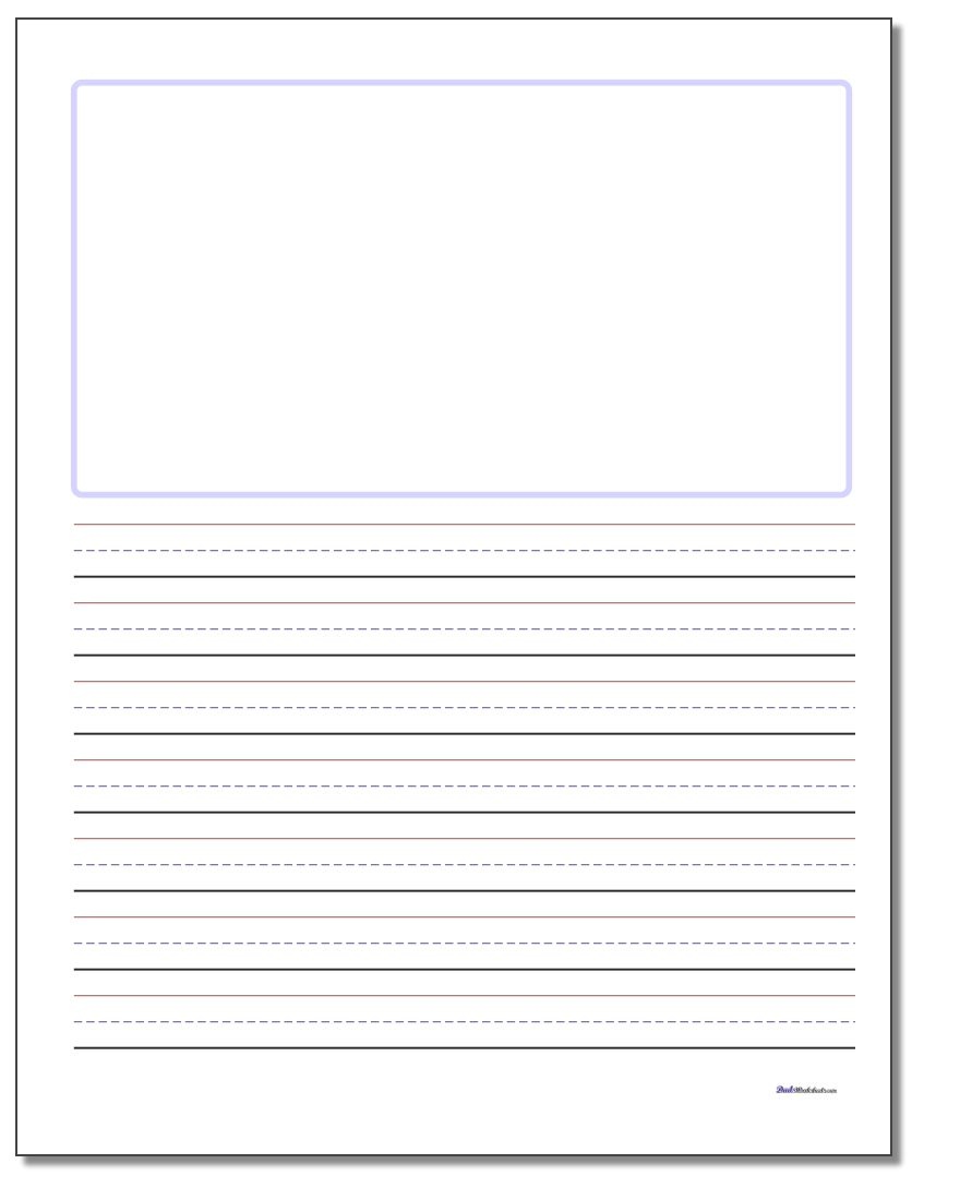 Free Printable Writing Paper With Picture Box Free Printable