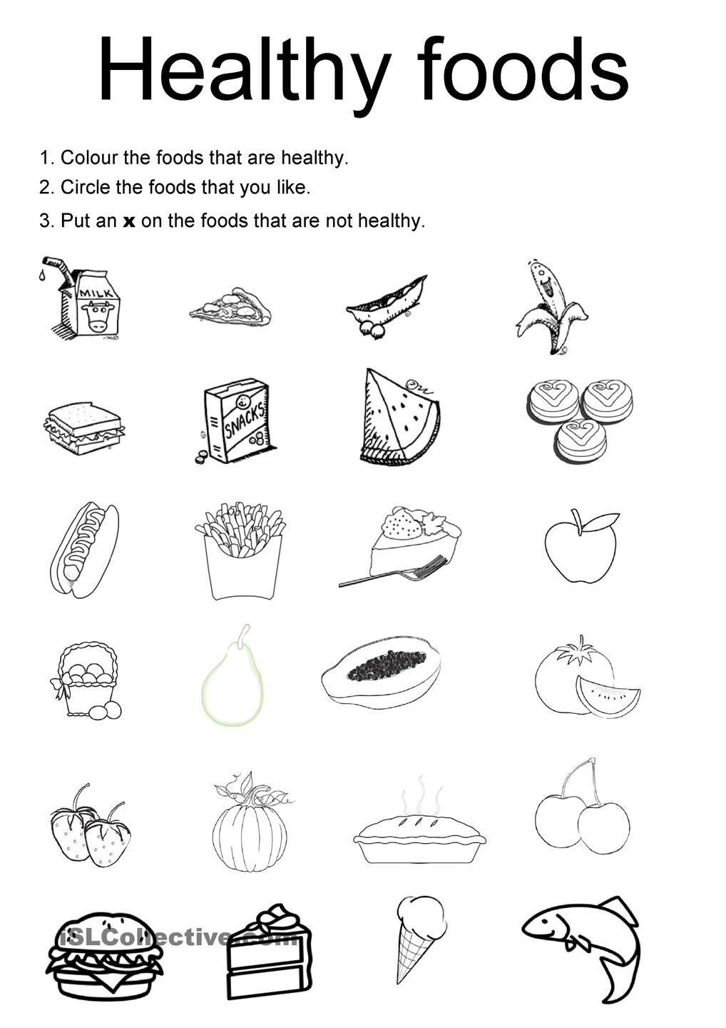 Healthy Foods | Projects To Try | Kids Nutrition, Healthy Meals For - Free Printable Healthy Eating Worksheets