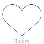 Heart Template  To Cut Out A Perfect Heart Or To Put Names In   Free Printable Heart Templates