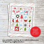 Holiday Bingo Set :: Free Printable   Free Printable Bingo Cards And Call Sheet