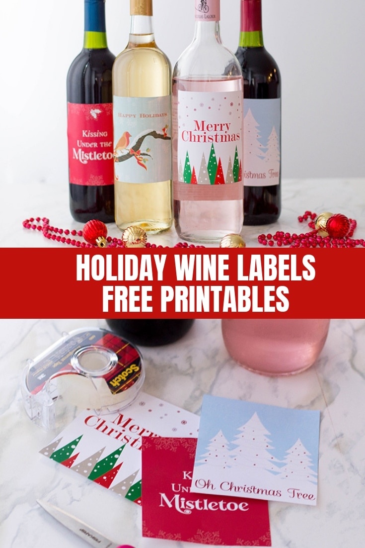 Holiday Wine Labels (Free Printables) - Onion Rings &amp;amp; Things - Free Printable Wine Labels