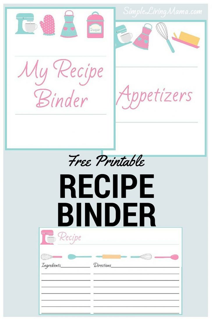 Free Printable Recipe Book Pages