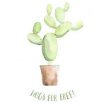 Hugs For Free! Cactus Wall Art Printable – Sustain My Craft Habit   Free Printable Cactus