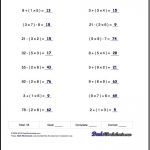 If You Are Looking For Order Of Operations Worksheets That Test Your   Free Printable Math Worksheets 6Th Grade Order Operations