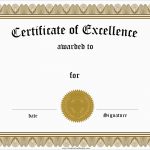 Inspirational Award Certificate Template Free | Best Of Template   Free Customizable Printable Certificates Of Achievement