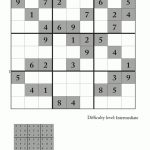 Intermediate Sudoku Puzzle 3   Free Printable Sudoku Pdf