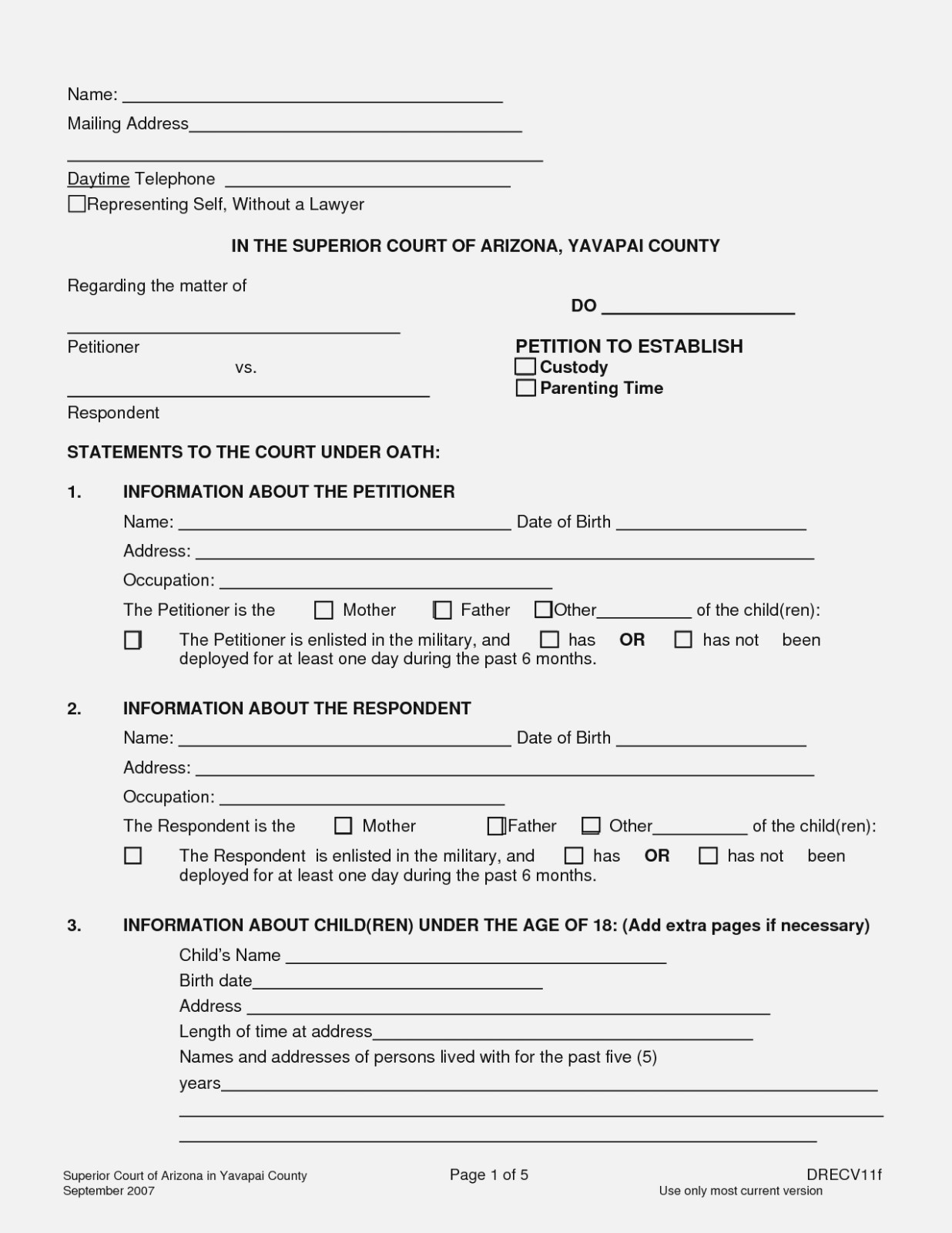 Free Printable Temporary Guardianship Form Free Printable