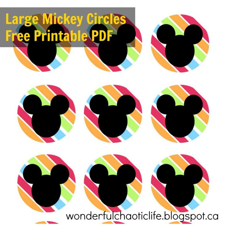 Free Printable Mickey Mouse Favor Tags