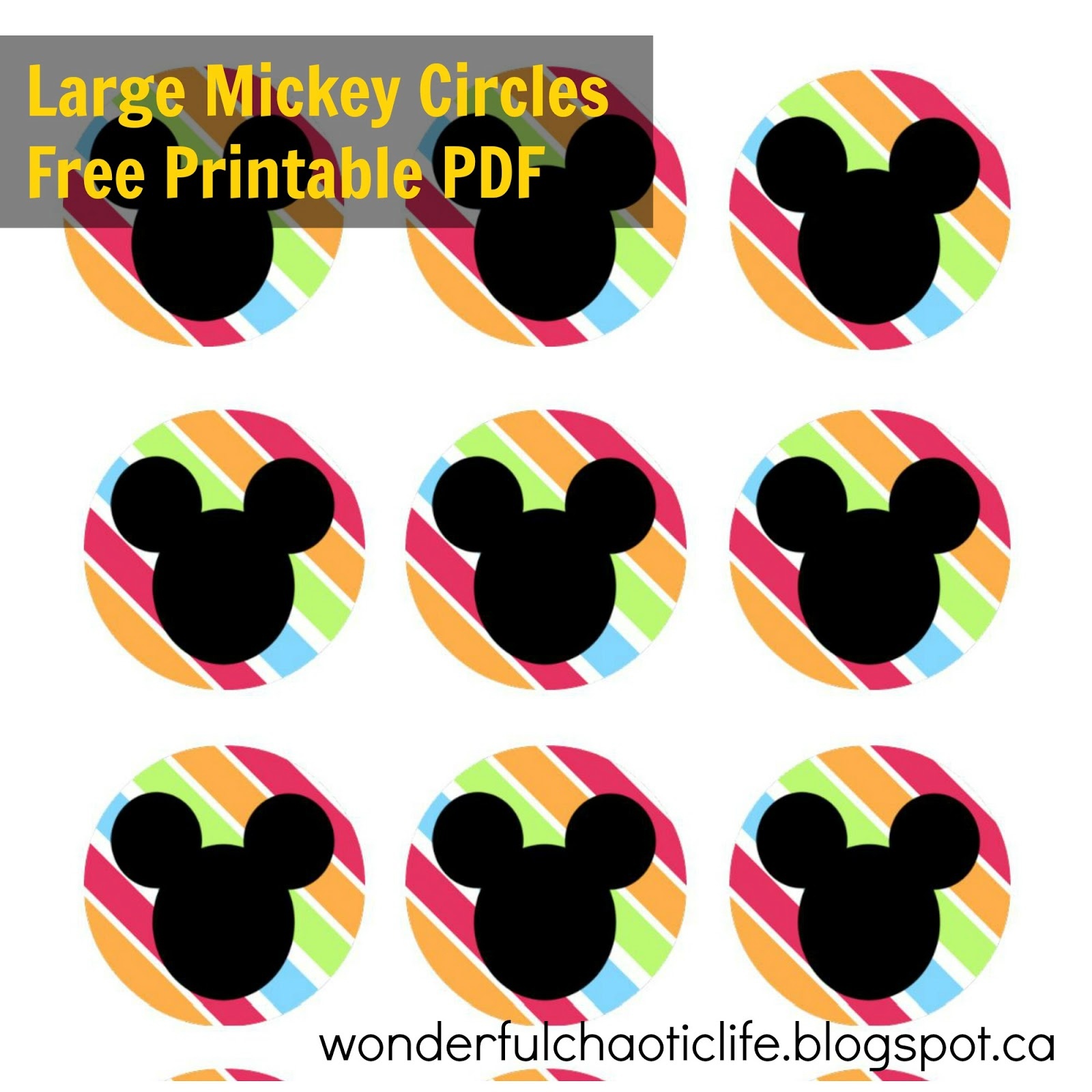 It&amp;#039;s My Wonderful Chaotic Life: Mickey Mouse Birthday Party Free - Free Printable Mickey Mouse Favor Tags