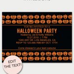 Jack O' Lantern Printable Invitation | Free Printable Invitations   Free Printable Halloween Party Decorations