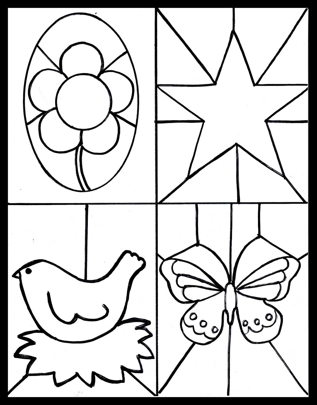 Kid&amp;#039;s Craft, Stained Glass Free Printable | Blogger Crafts We Love - Free Printable Crafts