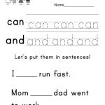 Kindergarten: Kindergarten Practice Sheets. Printable Flashcards For   Free Printable Kindergarten Level Books