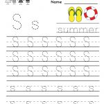 Kindergarten Letter S Writing Practice Worksheet Printable | G   Free Printable Letter Writing Worksheets
