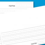 Kindergarten Lined Paper   Download Free Printable Paper Templates   Free Printable Writing Paper With Picture Box