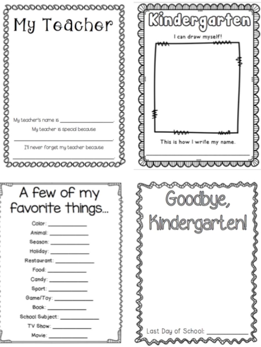 Kindergarten Memory Book | Kindergartenklub | Kindergarten - Free Printable Preschool Memory Book