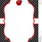 Ladybug Invitation Template Stock Vector   Illustration Of Birthday   Free Printable Ladybug Invitations