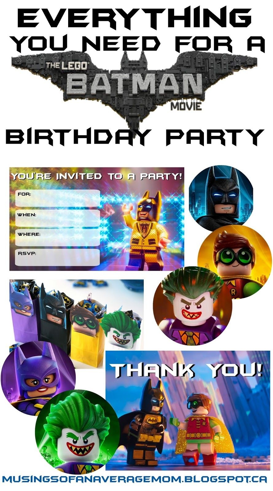Lego Batman Thank You Cards | Lego Batman 5Th Bday | Lego Batman - Lego Batman Party Invitations Free Printable