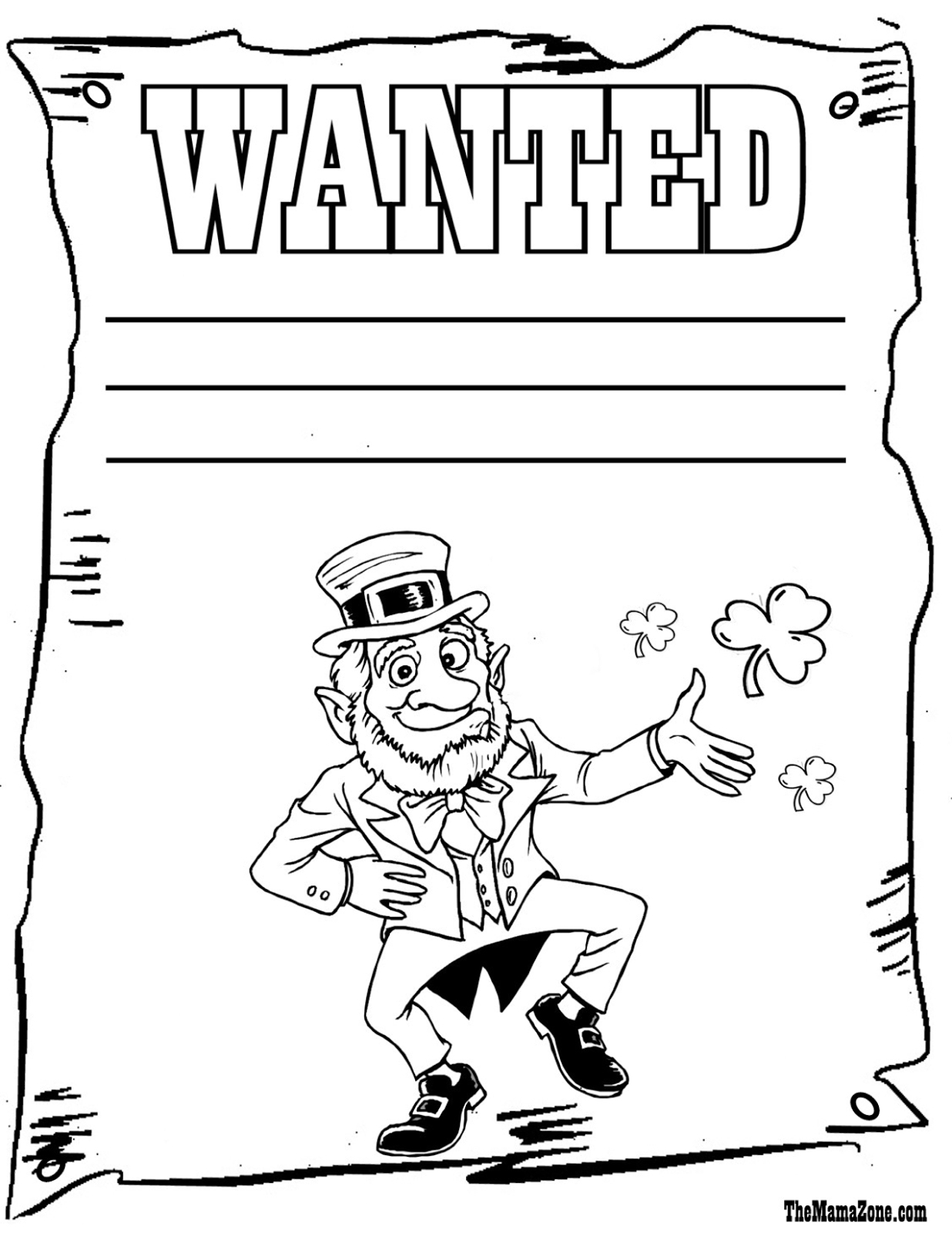 Leprechaun Coloring Pages Frugal Mom And Wife Free Printable St - Free Printable Saint Patrick Coloring Pages