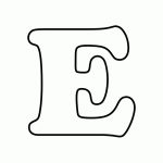 Letter E   Free Printable Coloring Pages | Applique /templates   Free Printable Clip Art Letters