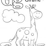 Letter G Is For Giraffe | Super Coloring | Alaphbet Crafts   Free Printable Letter G Coloring Pages