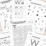 Letter W Worksheets   Alphabet Series   Easy Peasy Learners   Free Printable Letter Recognition Worksheets