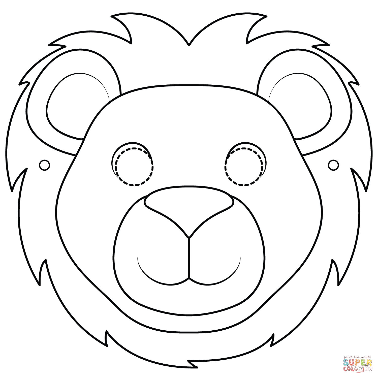 Free Printable Lion Mask Free Printable